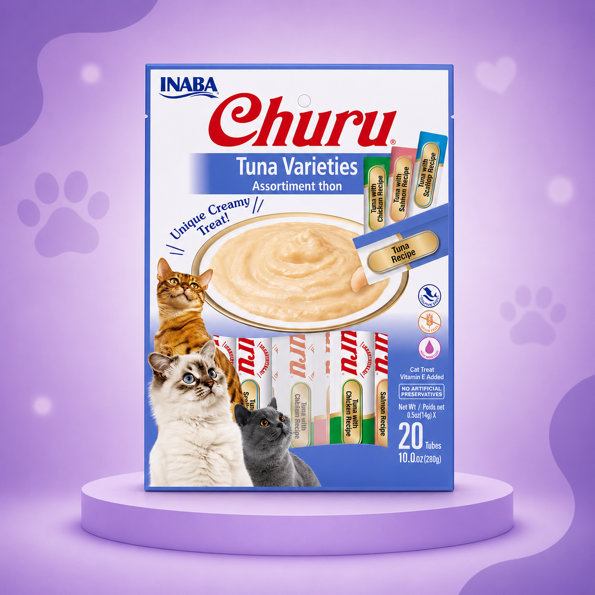 Inaba Churu Variedades de Atún 20 tubos