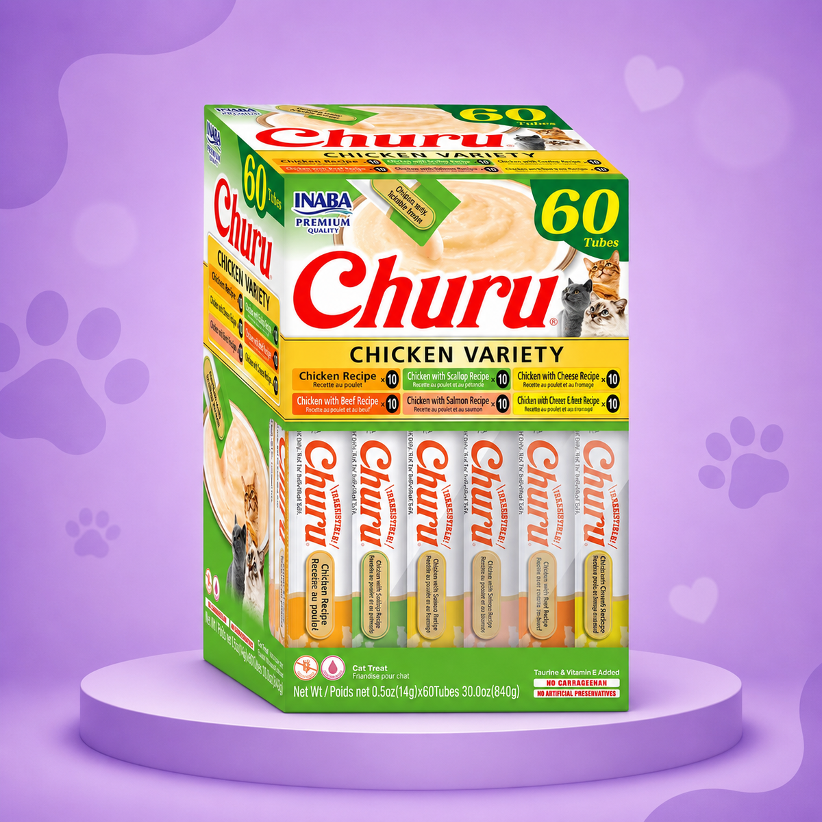 Inaba Churu Variedades de Pollo 60 unidades