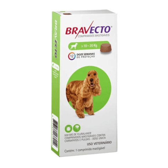 Bravecto Perro 10 a 20 kg (12 semanas)
