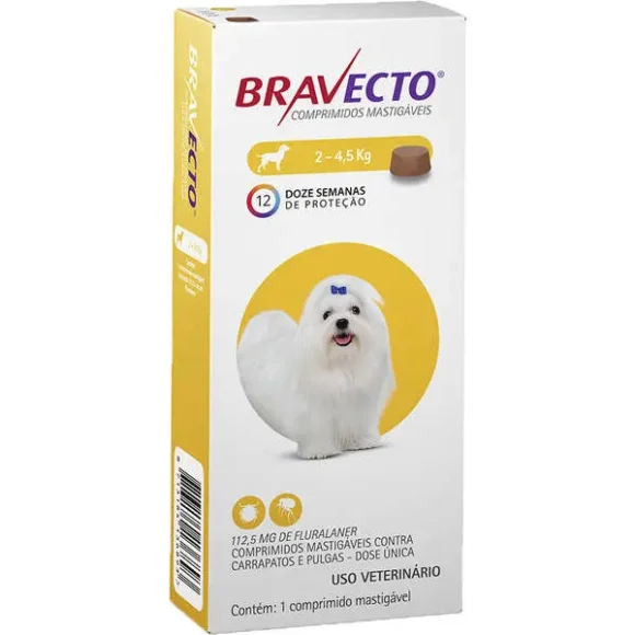 Bravecto Perro 2 a 4,5 kg (12 semanas)
